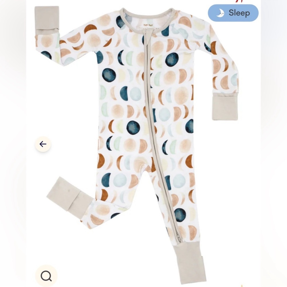 Little Sleepies Zippy in Luna Neutral